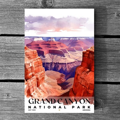 Grand Canyon National Park Poster, Travel Art, Office Poster, Home Decor | S4 - image3